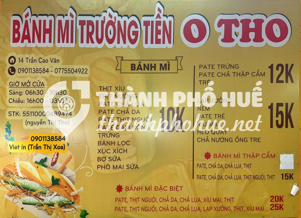 Bánh Mì Trường Tiền O Tho