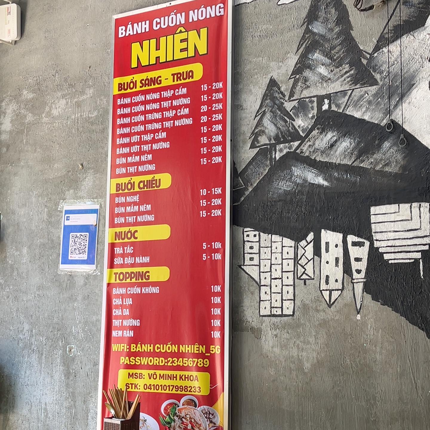 Bánh cuốn nóng Nhiên